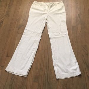 NY &Co. Wide-leg White Linen Trouser